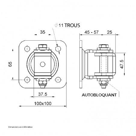 Gond Reglable Pour Portail Sur Pivot | MANTION