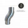 Coude inox arrondie articulé - Photo en S