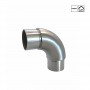 Coude inox 90° arrondi - AISI304 - Photo