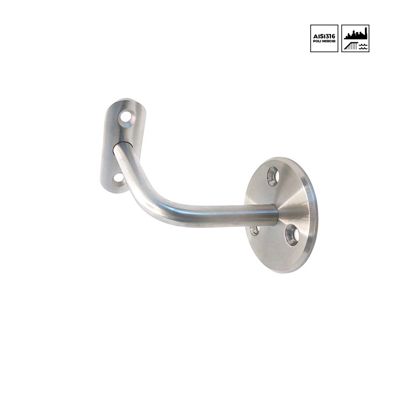 Support de main courante mural inox | METALIDEAL