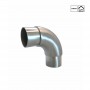 Coude inox arrondi articulé 304 - Photo