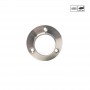 Fixation murale Inox pour tube poli miroir - Photo de face