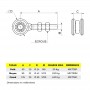 Chariot suspendu - 2 roues - Schéma