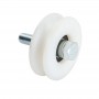 Roue simple gorge ronde en Inox et Nylon - Photo