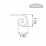 Départ de main courante laminé à chaud 1 - Schéma