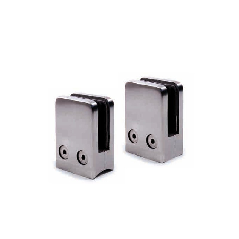 Pince à Verre En Inox V2A – Pour Fixation De Verre – Dimensions 45x63 Mm – Support De Fixation Solide – Neuf